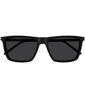 Saint Laurent Men's Classic 56mm Square Sunglasses