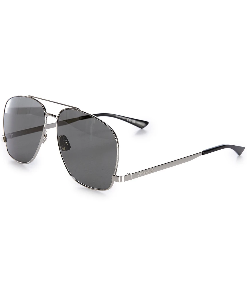 Saint Laurent Unisex SL653 Leon 59mm Aviator Sunglasses