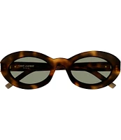 Saint Laurent Women's Classic 52mm Havana Oval Sunglasses