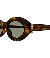 Saint Laurent Women's Classic 52mm Havana Oval Sunglasses