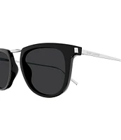 Saint Laurent Women's Corner Angle 50mm Round Sunglasses