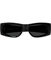 Saint Laurent Women's Monogram 56mm Rectangle Sunglasses