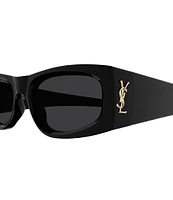 Saint Laurent Women's Monogram 56mm Rectangle Sunglasses