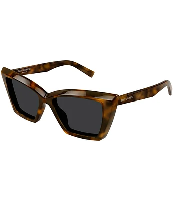 Saint Laurent Women's New Wave 54mm Tortoise Cat Eye Sunglasses