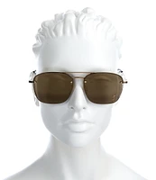 Saint Laurent Women's SL309 59mm Gold Frame Navigator Sunglasses