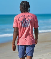 Salt Life Any Tail Any Water Short Sleeve Graphic Pocket T-Shirt