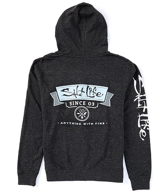 Salt Life Anything With Fins Graphic Zip Hoodie