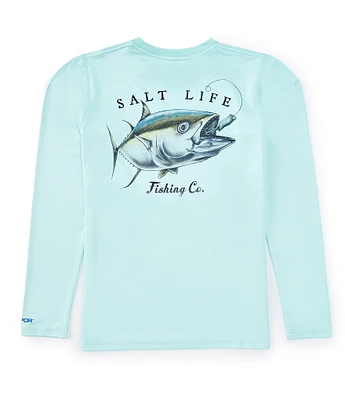 Salt Life Big Boys 8-20 Long Sleeve Chasing Giants UV Protection T-Shirt