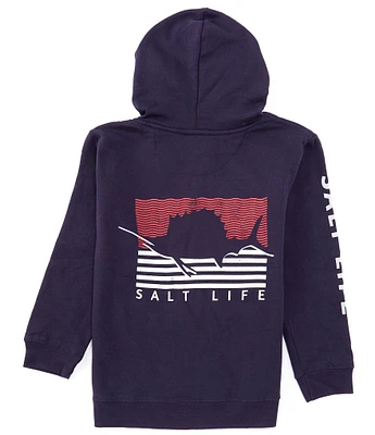 Salt Life Big Boys 8-20 Regan Pullover Sailing Flag Graphic Hoodie