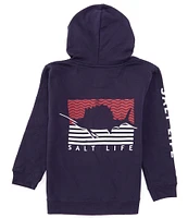 Salt Life Big Boys 8-20 Regan Pullover Sailing Flag Graphic Hoodie