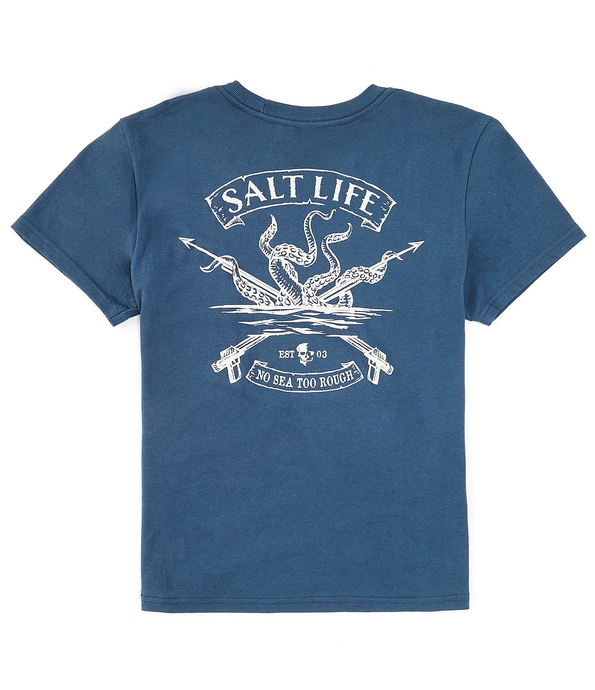 Salt Life Big Boys 8-20 Short Sleeve Octo Spears Graphic T-Shirt