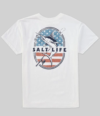 Salt Life Big Boys 8-20 Short Sleeve Salt N Proud Youth Graphic T-Shirt