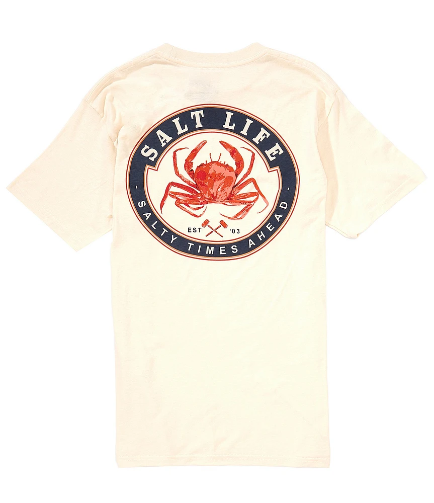 Salt Life Buoyant Crab Short Sleeve Round Graphic T-Shirt