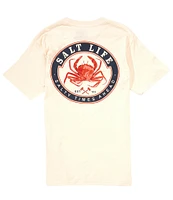 Salt Life Buoyant Crab Short Sleeve Round Graphic T-Shirt