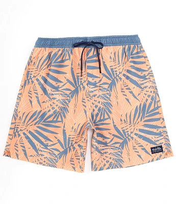 Salt Life Jungle Vibes Stretch Poplin 18#double; Outseam Volley Board Shorts