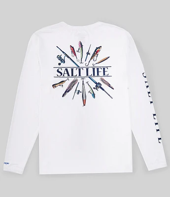 Salt Life Long Sleeve Lure Me In SLX Performance Graphic T-Shirt