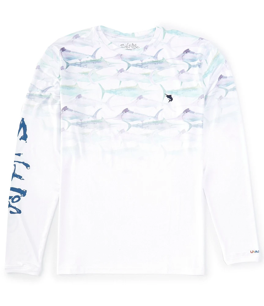 Salt Life Marlin Retreat Fade Long Sleeve T-Shirt