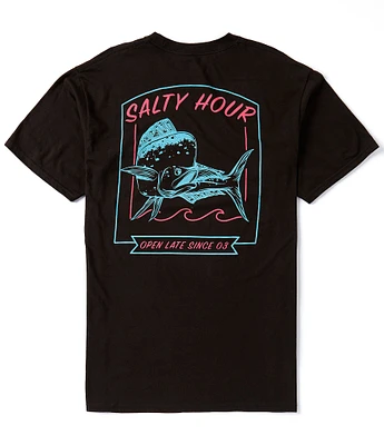 Salt Life Open Late Short Sleeve Graphic Pocket T-Shirt