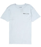 Salt Life Red Fish Stars & Stripes Short Sleeve Pocket Graphic T-Shirt