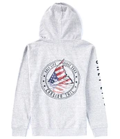 Salt Life Redfish Stars Stripes Zip Graphic Hoodie