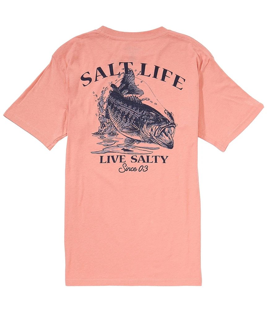 Salt Life Salty Bass Graphic Short Sleeve T-Shirt