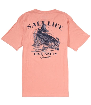 Salt Life Salty Bass Graphic Short Sleeve T-Shirt