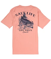 Salt Life Salty Bass Graphic Short Sleeve T-Shirt