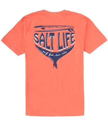 Salt Life Short Sleeve Reel Wicked Pocket Graphic T-Shirt