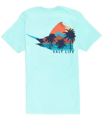 Salt Life Short Sleeve Sailfish Scenic Graphic T-Shirt