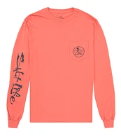 Salt Life Skull And Hooks Long Sleeve Graphic T-Shirt