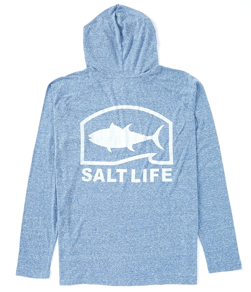 Salt Life Tuna Wave Long Sleeve Tri-Blend Graphic Hoodie