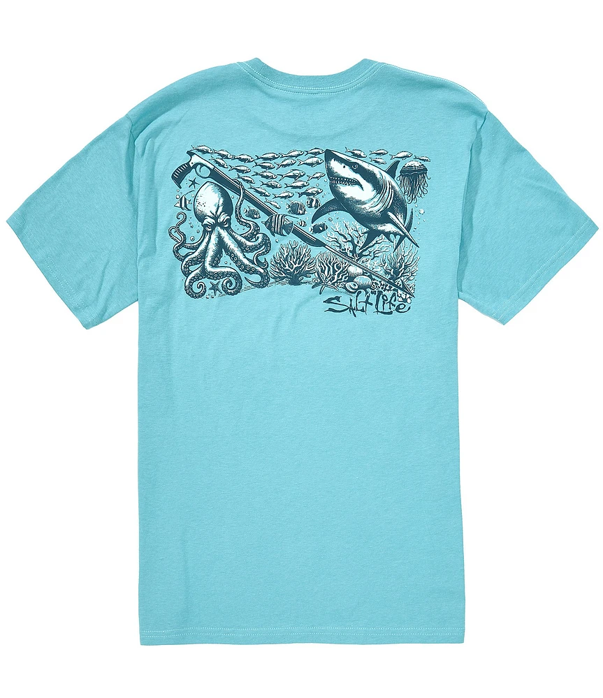 Salt Life Underwater Diving Short Sleeve Graphic T-Shirt