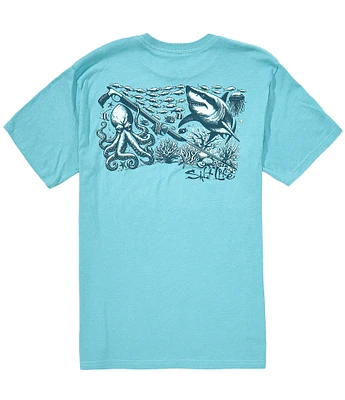 Salt Life Underwater Diving Short Sleeve Graphic T-Shirt