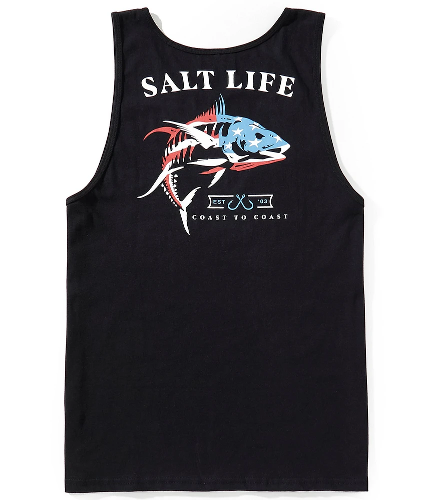Salt Life United We Fish Sleeveless Tank