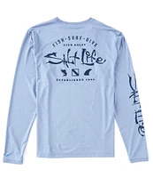 Salt Life Waterman's Trifecta Graphic Long Sleeve UV T-Shirt