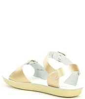 Saltwater Sandals by Hoy Girls' Sun-San Surfer Water Friendly Leather Alternative Closure Sandals (Youth)