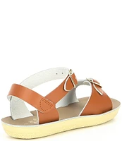 Saltwater Sandals by Hoy Girls' Sun-San Surfer Water Friendly Leather Alternative Closure Sandals (Youth)