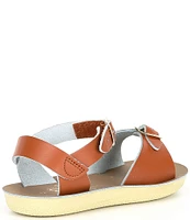 Saltwater Sandals by Hoy Girls' Surfer Water Friendly Leather Alternative Closure Sandals (Youth)