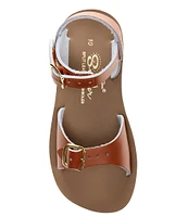 Saltwater Sandals by Hoy Girls' Surfer Water Friendly Leather Alternative Closure Sandals (Toddler)