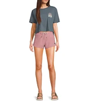 Salty Crew Beacon Mid Rise Drawstring Shorts