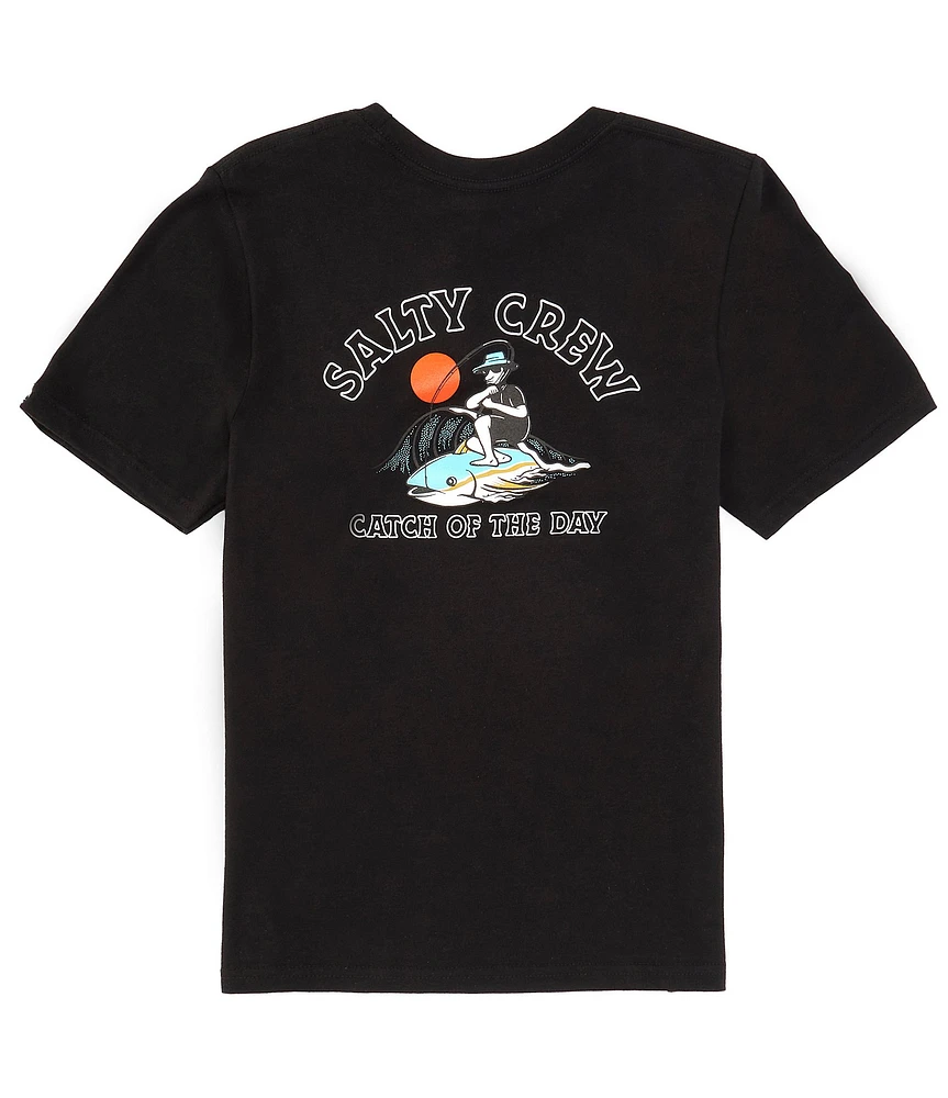 Salty Crew Big Boys 8-20 Short Sleeve Catch Of The Day Graphic T-Shirt