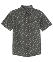 Salty Crew Big Boys 8-20 Short Sleeve Coastal Woven Shirt