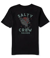 Salty Crew Big Boys 8-20 Short Sleeve Saloon Graphic T-Shirt