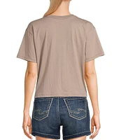 Salty Crew Boat Shop Short Sleeve Cropped T-Shirt