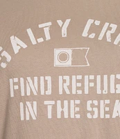 Salty Crew Boat Shop Short Sleeve Cropped T-Shirt
