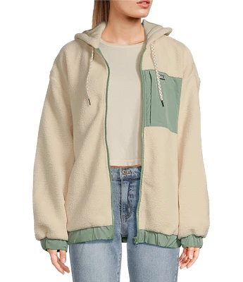 Salty Crew Coastal Colorblock Sherpa Hoodie