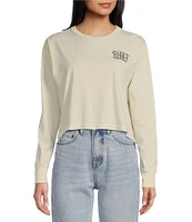 Salty Crew Floats Your Boat Long Sleeve Boxy Cropped T-Shirt