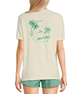 Salty Crew Greetings Oversized Boyfriend Short Sleeve Graphic T-Shirt