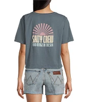 Salty Crew In The Rays Graphic Short Sleeve Cropped T-Shirt