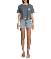 Salty Crew In The Rays Graphic Short Sleeve Cropped T-Shirt